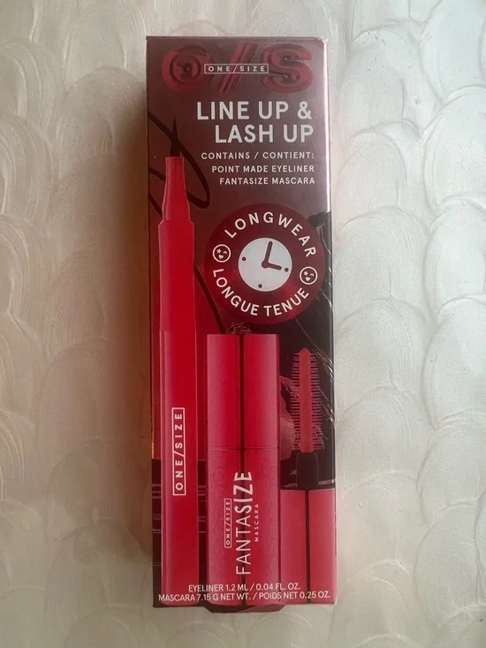 ONE/SIZE Line Up & Lash Up Eyeliner Mascara Set Full Size Liner Mini Mascara NIB - Picture 2 of 5